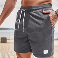 Shorts de plage en gros pour hommes, personnalisables avec logo, couleur unie, respirants, anti-sable, légers
