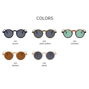 European and American Trendy Retro <b>Sunglasses</b> with UV400 Lenses New Unisex Round Frame Sunshade for Children 3509 - Product Image 4