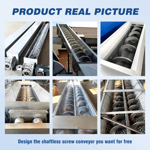 สายพานลำเลียงแบบสกรูเพลารูปตัวยูสำหรับกากตะกอนน้ำเสียเครื่องป้อนวัสดุผง - Product Image 5