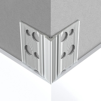 Perle d'angle moderne en alliage d'aluminium anodisé résistant aux chocs pour hôtel/appartement/hôpital plâtre/mastic