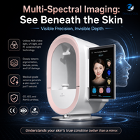Analizador de Piel Comercial 3D con IA de 40 Millones de Píxeles, Pantalla Táctil de 7 Pulgadas para Análisis de Rostro, Cabeza y Labios, con WiFi/Bluetooth