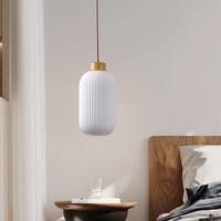 Lámpara de Techo Estilo Zen Antiguo para Restaurante Japonés, Lámpara de Noche de Vidrio con Suspensión LED para Habitaciones Tatami y Hoteles