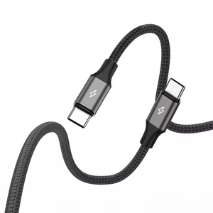 Câble Type-C pour iPhone, transmission haute vitesse, USB-C vers USB-C, câble de données Type-C tressé en aluminium, charge rapide 3A - Product Image 6