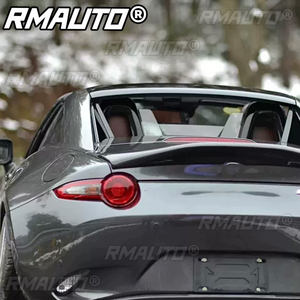 Pour Mazda MX5 Miata ND RF Style LMS Aileron de coffre en fibre de carbone et fibre de verre non peint, type bec de canard, accessoire de course - Product Image 5