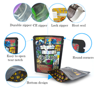 Échantillon gratuit, impression personnalisée, pochettes d'emballage alimentaire séchées, sacs en plastique étanches à l'humidité avec fermeture éclair