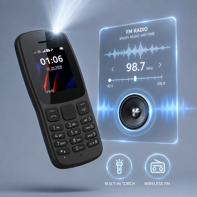 Factory Direct 2G GSM Elderly Keypad Phone Dual SIM Large Buttons FM Radio Long Standby