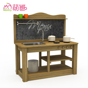 Matériel d'apprentissage <span class=keywords><strong>en</strong></span> plein air Montessori Moetry, cuisine de boue pour enfants, ensembles de jeux <span class=keywords><strong>en</strong></span> <span class=keywords><strong>bois</strong></span>, meubles de jeu de rôle pour les enfants d'âge préscolaire et de la maternelle - Product Image 6