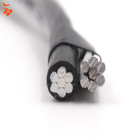 Cable de Servicio Aéreo ABC de Aluminio Trenzado, en Oferta, Tamaños Dúplex/Triplex/Cuádruplex, 6 4 2 1/0 2/0 3/0 4/0 AWG