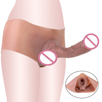 Pantalon en cuir silicone ajouré pour hommes, outil de massage corporel masculin