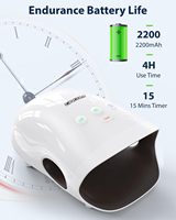 Masseur de main sans fil, appareil de massage électrique pour la paume avec chaleur, mini compression d'air, 3 modes et 3 intensités réglables