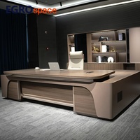 EGROspace Mobilier de bureau professionnel Design de bureau de luxe Ensemble de table de direction Bureau de direction en forme de L pour PDG