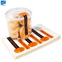 Autocollant de sécurité alimentaire en boîte, autocollant de boulangerie, logo adhésif, cosmétique/plastique/bougie/bocal en verre, logo personnalisé, rouleau d'étiquette autocollante