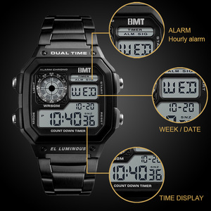 Độc Đáo Điện Tử Luminous Digital Led Đồng Hồ Mans, Đa Chức Năng Kỹ Thuật Số Xem Thể Thao Xem - Product Image 5