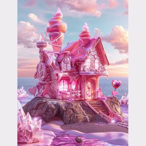 Kit de Arte Mural de Animales del Paisaje Americano Pintado a Mano, Estilo Japandi, Pintura de Diamantes con Cristales de Gemas para Niños - Product Image 1