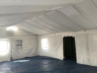 Tente d'hôpital de campagne médicale d'urgence durable, robuste, résistante aux intempéries, fiable, échantillon disponible