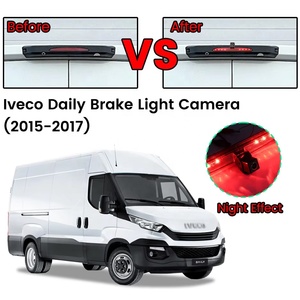 Cámara de visión trasera de vehículo con luz de freno LED GreenYi para <span class=keywords><strong>Iveco</strong></span> Daily 2015-2017 Truck Van impermeable AHD 1080P visión nocturna 175 grados - Product Image 3