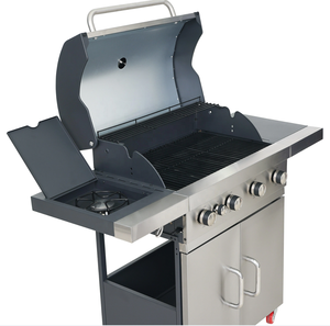 Barbecue à gaz moderne de qualité supérieure à 4 brûleurs Barbecue d'extérieur en acier inoxydable directement en usine - Product Image 5