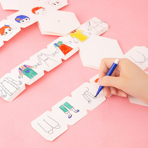 Vui Tự Làm Câu Đố Trẻ Em Quay Giấy Màu Phù Hợp Với Xoay Quần Áo Thay Đổi Sơn Trò Chơi Vẽ Thiết Lập - Product Image 3