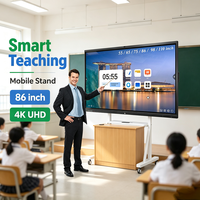 OEM ODM Smart Whiteboard LCD Android 14 40-Punkt-Touchscreen 75 Zoll 4K Interaktives Klassenzimmer-Board mit 4GB RAM 120Hz