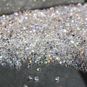 Pietra Sintetica Moissanite Goldleaf 0.9-2.9mm Colore D VVS1, Taglio Brillante Rotondo Opalescente di Piccole Dimensioni - Product Image 3