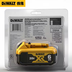 <span class=keywords><strong>Batería</strong></span> para Herramientas Eléctricas Inalámbricas <span class=keywords><strong>Dewalt</strong></span> <span class=keywords><strong>20V</strong></span> XR 6.0Ah DCB206 120Wh, <span class=keywords><strong>Batería</strong></span> de Iones de Litio de Larga Duración - Product Image 2