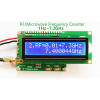 Compteur de fréquence basse fréquence micro-ondes BRIGHTWIN HZ331 1Hz 7,3 GHz, accumulateur d'impulsions 500 kHz, affichage LCD, précision 1 Hz, fréquencemètre RF
