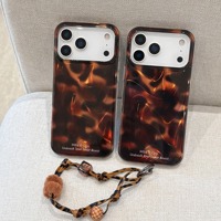 Nouvelle coque de téléphone IMD effet écaille de tortue et ondulations d'eau pour iPhone 18 Pro Max 16 15, double couche antichoc et protectrice