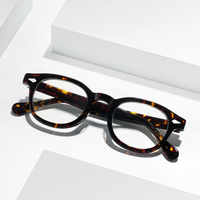 MST2061B Vente en gros de montures optiques rondes en acétate vintage avec logo personnalisé, marque de créateur, unisexe, lunettes faites à la main