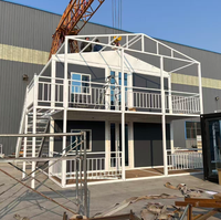 Maison conteneur mobile à deux étages de 30 pieds, préfabriquée et extensible, pour usage en villa, hôtel ou appartement