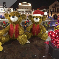 Luz LED Decorativa con Motivo de Oso de Peluche 3D Gigante IP65 para Navidad, Plaza, Parque, Centro Comercial