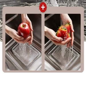 Modern luxury kitchen sink stainless steel <b>vegetable</b> sink integrated basin <b>vegetable</b> sink thickened sink - Product Image 6