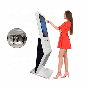 Large Lcd Touch Screen <b>Printer</b> Inquiry Machine Self Service POS Kiosk <b>Card</b> - Product Image 1