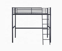 Lit mezzanine moderne en métal pour une personne – Idéal pour la famille
