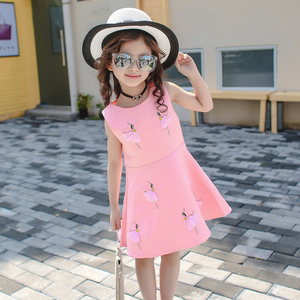 Nueva Ropa Infantil China al por Mayor de Primera Calidad, Hermosos Vestidos Rosas para Niñas - Product Image 1