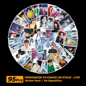 Bán buôn Kpop thần tượng 95 cái/bộ bangtan chàng trai 2025 Festa PTD trang trí hành lý giấy Sticker - Product Image 4