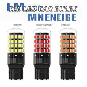 หลอดไฟ LED T20 7443 7440 W21W W21/5W WY21W 2835 54SMD 3000LM 12V สีขาว แดง เหลืองอำพัน สำหรับรถยนต์ ไฟเลี้ยวและไฟถอยหลัง รับประกัน 2 ปี - Product Image 2