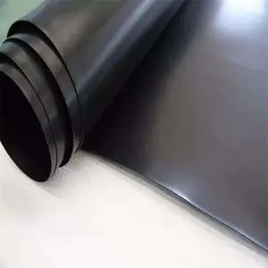 Fodere per laghetto per pesci per acquacoltura fodera per laghetto per pesci con gamberetti in HDPE nero da 500 micron