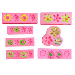 Flores de encaje de silicona <span class=keywords><strong>Fondant</strong></span> moldes para hornear pastel de Chocolate decoración resina epoxi joyería hacer moldes - Product Image 1