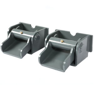 Charnière de benne de camion industrielle robuste en acier gris poudré, à <span class=keywords><strong>pivot</strong></span> soudé de 1 pouce, avec goupille de <span class=keywords><strong>pivot</strong></span> solide, en zinc, et boucle à came métallique Zerk - Product Image 1