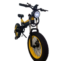 Vélo de montagne électrique au lithium haute performance, moteur 500W, cadre robuste en alliage d'aluminium, pneus larges, vélo électrique pour la conduite hors route