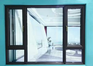 Cửa sổ nhôm chất lượng cao kính cường lực một lớp, hai lớp, ba lớp cửa sổ nhôm chống gió - Product Image 2