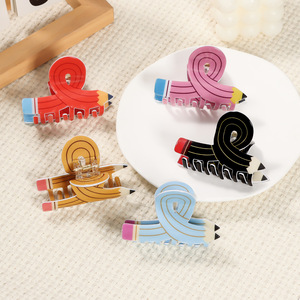 GOEISคู่ดินสอการ์ตูนสุดสร้างสรรค์, สไตล์เกาหลีหัวกรงเล็บหลังน่ารัก INS แฟชั่นการเดินทางเส้นผมสุดเท่สำหรับ2024ฤดูใบไม้ผลิ - Product Image 2