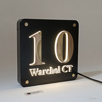 Placas de Identificación Modernas para Oficina al por Mayor, Placas de Puerta con Braille ADA, Placas de Número de Habitación para Hotel y Apartamento