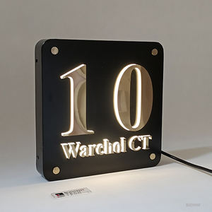 Placas de Identificación Modernas para Oficina al por Mayor, Placas de Puerta con Braille ADA, Placas de Número de Habitación para Hotel y Apartamento - Product Image 6