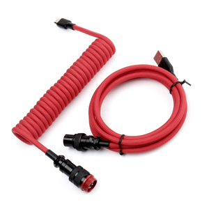 <span class=keywords><strong>Cavo</strong></span> USB C a Spirale per <span class=keywords><strong>Tastiera</strong></span>, <span class=keywords><strong>Cavo</strong></span> USB Tipo C Personalizzato con Connettore Aviator GX16, <span class=keywords><strong>Cavo</strong></span> USB Tipo C a Doppia Guaina per <span class=keywords><strong>Tastiera</strong></span> Meccanica - Product Image 6
