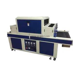 Mesin Curing LED UV cetak layar cat konveyor kualitas tinggi sistem mesin lampu UV pada sepatu dengan 4 lampu UV