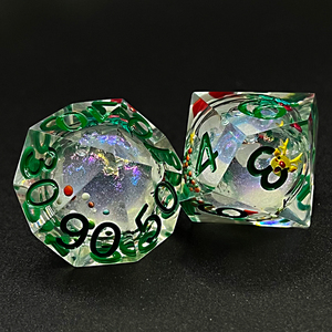 Đặc biệt phong cách mới sắc nét cạnh xúc xắc đặt DND rpgrole chơi thanh bên bảng trò chơi ngục tối và rồng trò chơi chất lỏng lõi trái tim - Product Image 1