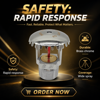 Pompe à incendie suspendue K161 à ampoule en verre à couverture étendue de 68 degrés CMSA pour système de protection incendie en entrepôt à rayonnages hauts