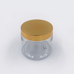 Tarro de acrílico transparente para cosméticos con tapa dorada, personalizado, de 20g, 30g, 50g, 100g, 250g, 500g, 2oz, 4oz, 8oz - Product Image 4