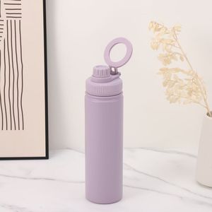 Logo personnalisé 18oz 32oz Bouteille d'eau isolée polyvalente à double paroi avec support pour téléphone Magsafe en acier inoxydable 304 prêt - Product Image 1